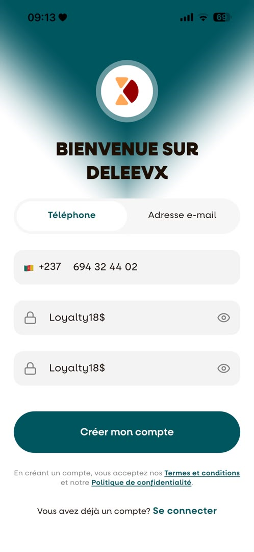 Finaliser l'inscription