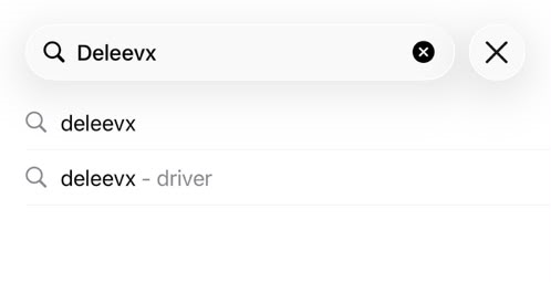 Rechercher l'application DeleevX Driver