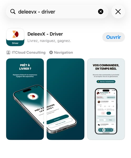 Télécharger l'application DeleevX Driver