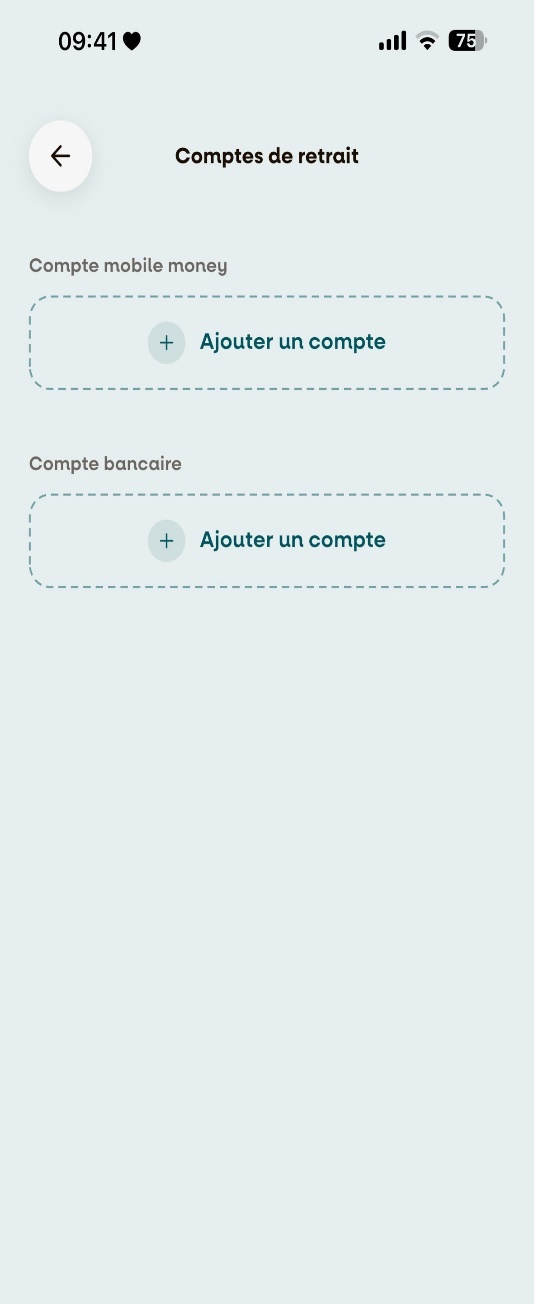 Choisir le type de compte