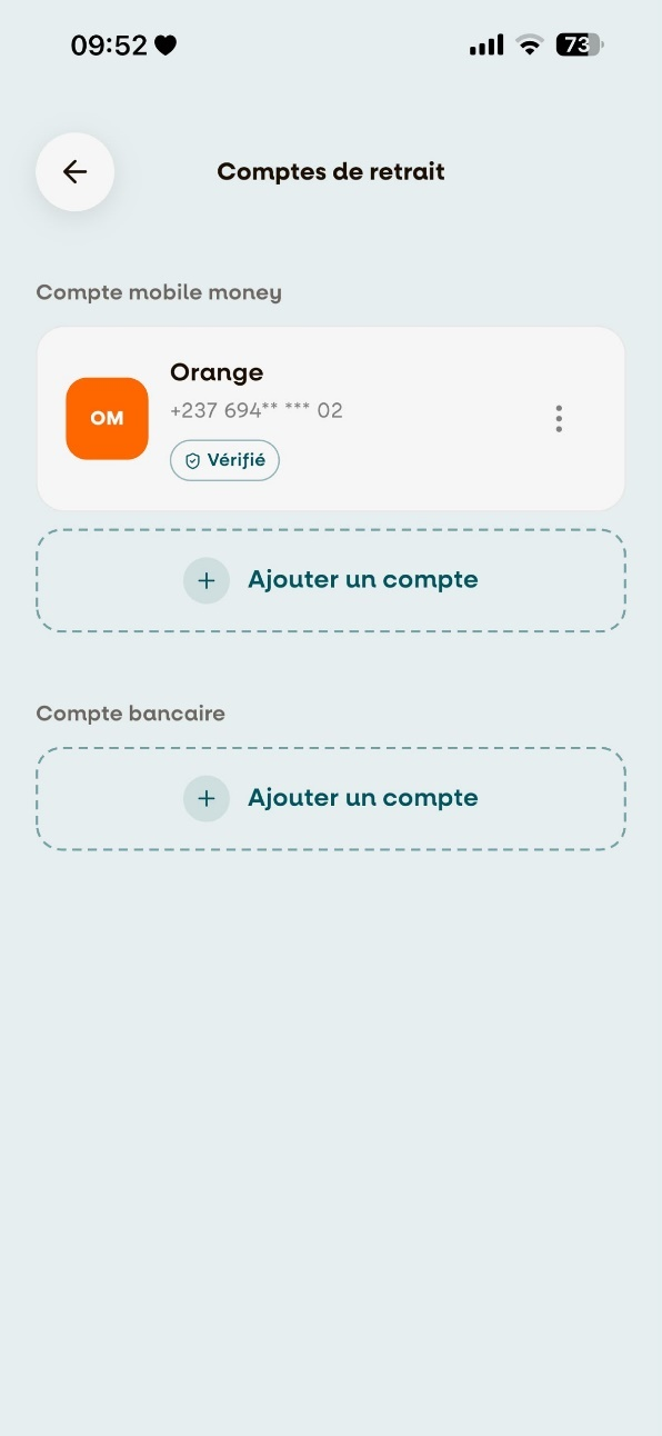 Compte ajouté