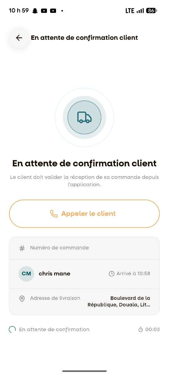 Appeler le client
